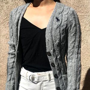 Abercrombie, Grey Chenelle Knit Cardigan (Size XS)